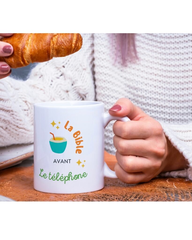 Mug La Bible avant le téléphone